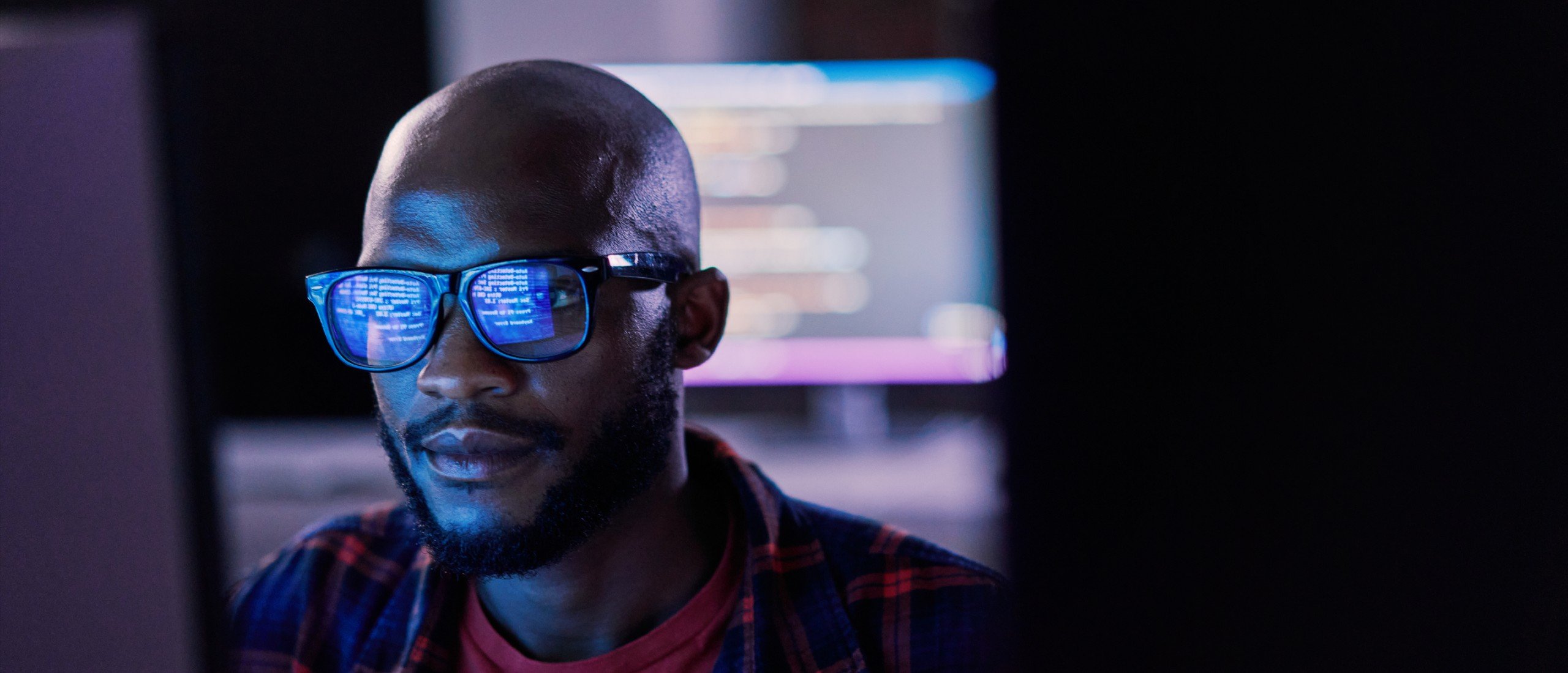 A coder checks in on a website.