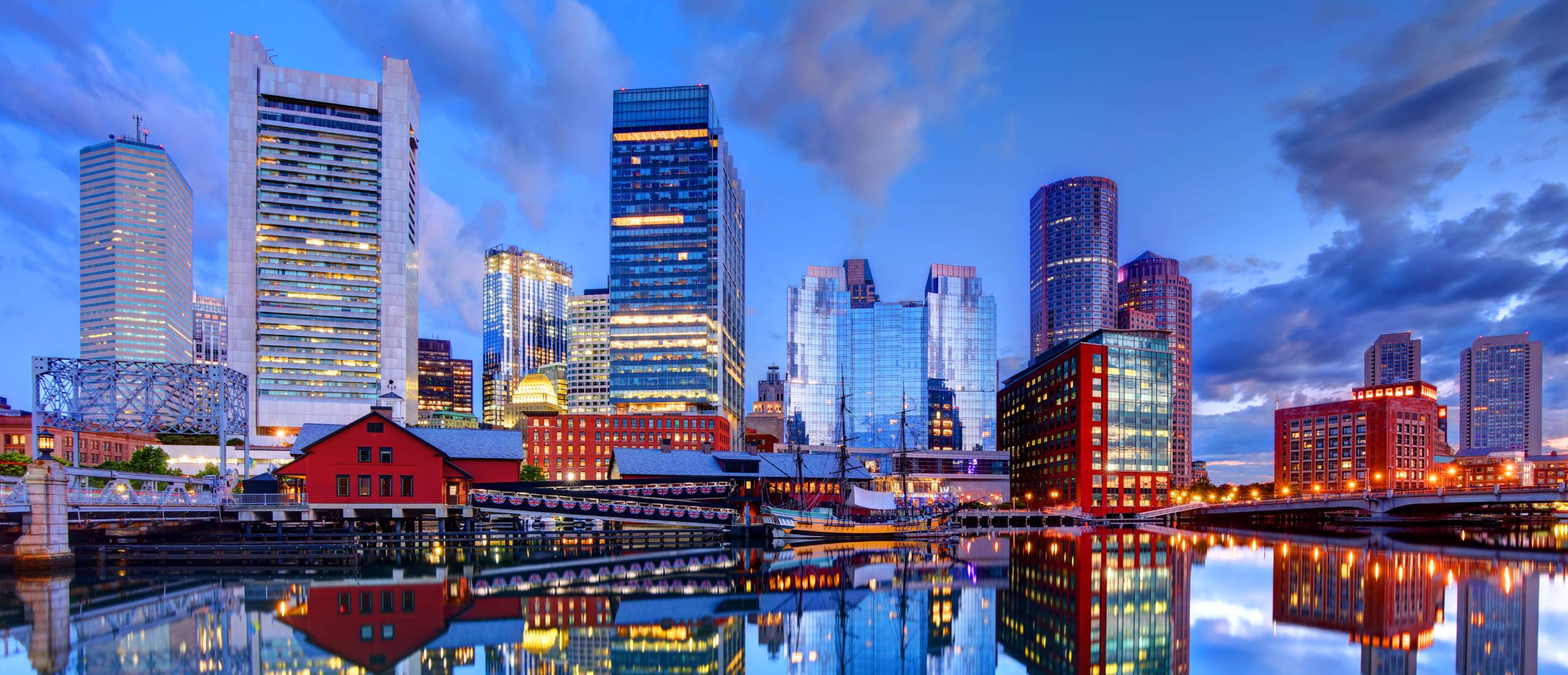 A Boston cityscape.